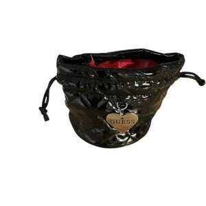 Guess Black Quilted Drawstring Bag host pick 🎉🎉🎉🎉🎉small bag with bag charm